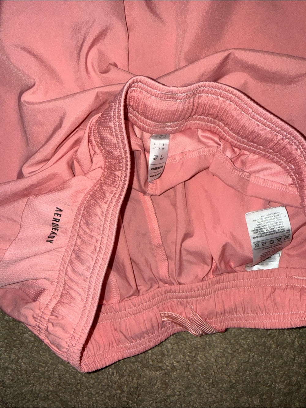 Used pink adidas Men's Rose Athletic Shorts - Picture 7 of 7